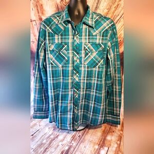 Wrangler western plaid shirt